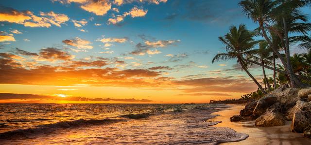 Beach on a Sunset